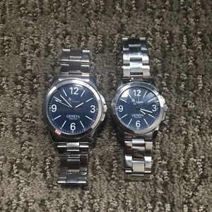 ❌SOLD❌Geneva Men And Woman watch  stainless steel